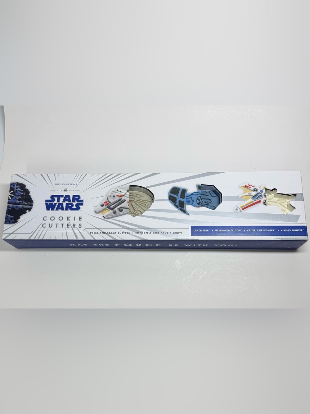NIB Star Wars Cookie Cutters Set of 4 Williams Sonoma Xwing Death Star Falcon